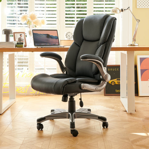 COLAMY Ergonomic Office Chair 300lbs Computer Chair With Inflatable Lumbar Support Model.2822 brown