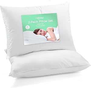 Celeep 2 Pack Pillows Queen Size - Neck Pillows For Bed Sleeping - 900Gsm Ultra Soft Fluffy Machine Washable Perfect Pillows For Neck And Shoulder Pain Also For Side Sleepers