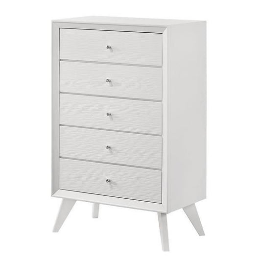 IFDC 5 Drawer Dresser (White)